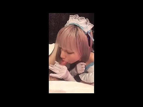 ❤️ Japanese Idol [mayuka], Franse diensmeisie kostuum, deel 1, blowjob en ruk af met lotion ❤ Superseks by ons ❌